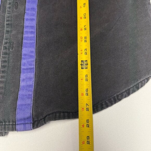 Vintage Machine Gun Shirt Mens Medium Faded Black Y2K 90s Embroidered - Picture 13 of 13